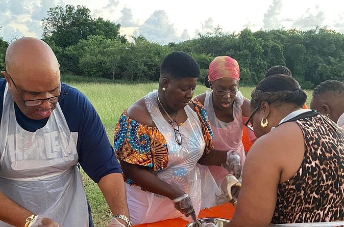 A Morning Cultural Experience Through Food Cooking Class St. Croix - The meal: crab, rice, and gooseberry dessert