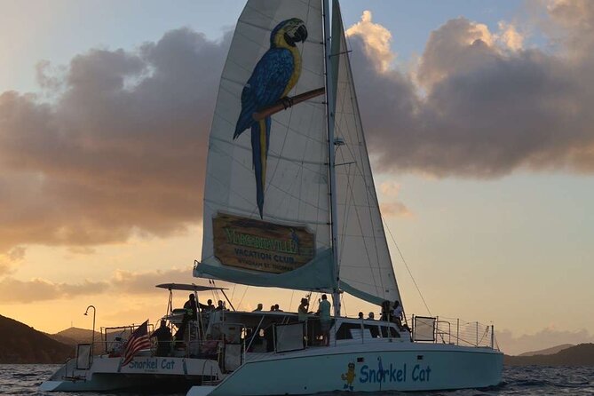 Champagne Sunset Sail from Margaritaville - The catamaran gives you a different view of St. Thomas