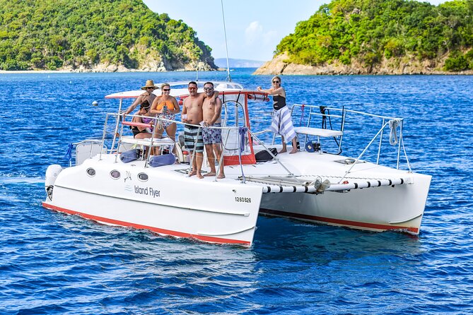 Full or Half Day Private Power Catamaran- USVI Beach and Snorkel - Honeymoon Beach and the calm water of St. John