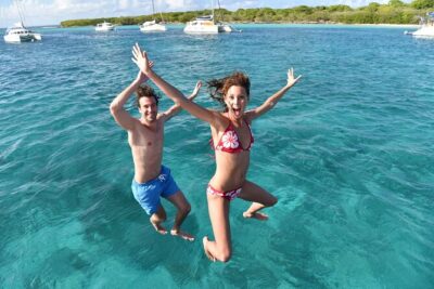 Full or Half Day Private Power Catamaran- USVI Beach and Snorkel