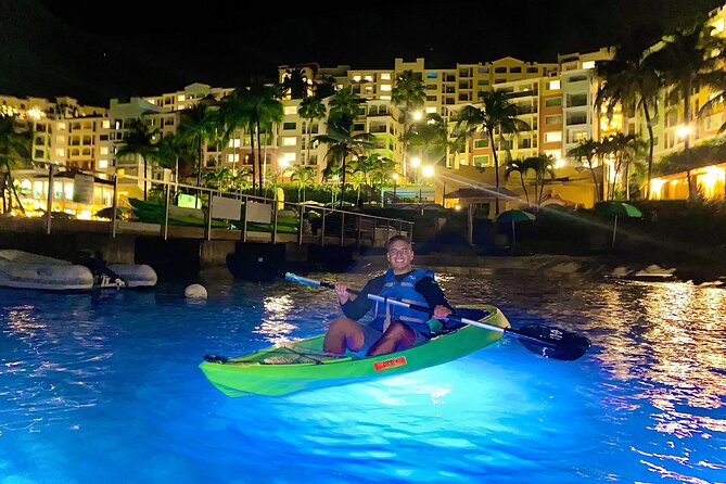 Glow Boats LED Night Kayak, Marriott Frenchman's Cove Dock, USVI - The first minutes on the water