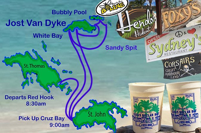 Jost Van Dyke - Funday! - White Bay and Soggy Dollar Bar, two hours