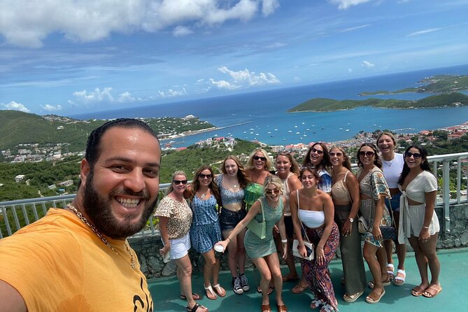 Paradise Taxi & Tours USVI -St. Thomas, Virgin Islands-Private Group-Island Tour - Mafolie Hotel and Restaurant for a harbor view