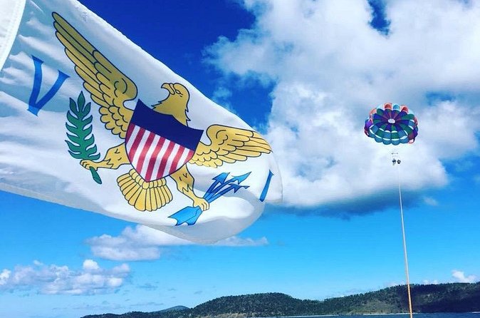 Parasail Experience in St Thomas - Launching with a partner