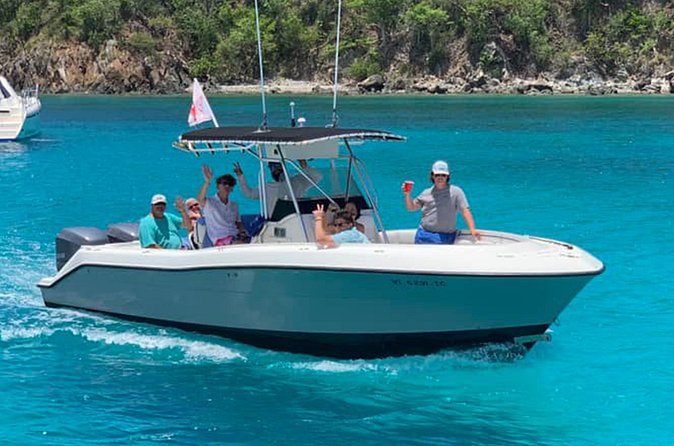 Private 6-Hour Island Hopping in US Virgin Islands - 500hp Hydro Sport - Little Buck Island for turtles and a shipwreck