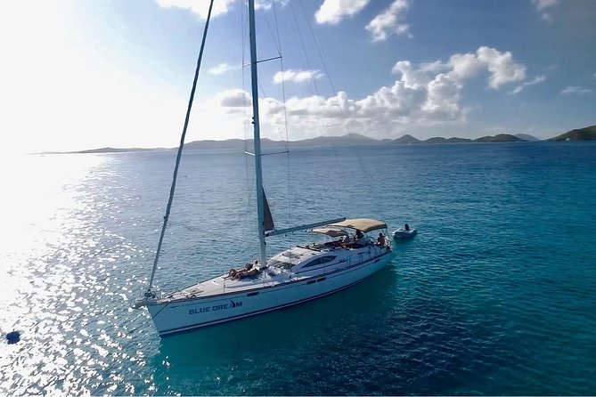 Private Sunset Sail, Open Bar, 12 Guests, Amazing Island Views - Sailing out from Sapphire Beach Resort Marina