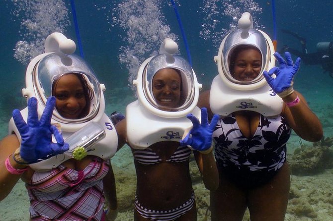 Sea Trek Helmet Dive at Coral World Ocean Park - Entering Coral World on Coki Point Road