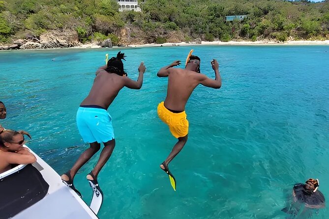SeaFari FastCat - Sun, Fun, Swimming, Snorkeling & Boat Party - Honeymoon Beach: an easy first water stop