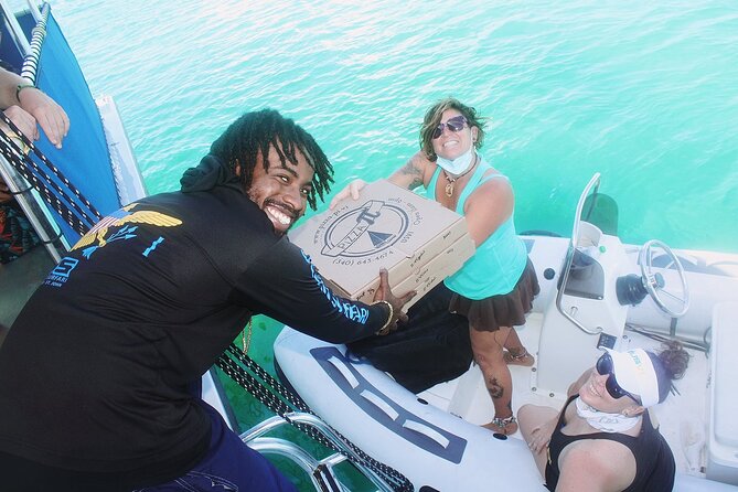 St. James Snorkel & Pizza Pi Lunch - Little St James brings the first water stop