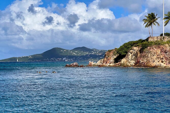 St. John Luxury Catamaran Turtle Snorkel and Cays Full Day - Maho Bay: palms, sand, and turtle country