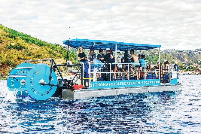 St. Thomas Cycleboats Water Island Trip - Pedaling Toward Water Island
