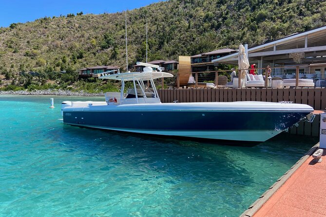 St Thomas Full-Day Boat Rental 37' Intrepid Powerboat - Let the captain shape the route